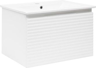 Puma Naturel Mueble De Ba&ntilde;o Con Lavabo Naturel Savona 78x43x44,8 Cm, Blanco Brillante (savona80bi)