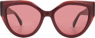 Ferragamo Burgundy Cat Eye Ladies Sunglasses SF2004S 618 53