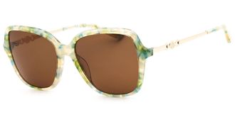 Anne Klein AK7093 330 Womens Sunglasses Green Size 56