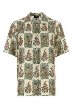 Etro Light Beige Floral-print Shirt