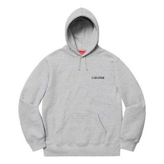 SUPREME 1-800 Hooded Sweatshirt Grey SUP-FW19-613