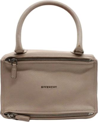 Givenchy Pre-owned Mini Bags, female, Beige, Size: ONE SIZE Pre-owned Pandora Box Bag