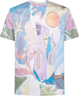 Paul Smith Mens Collage Print Tshirt
