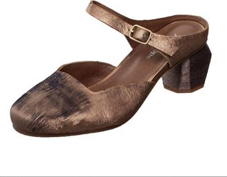 Antelope Womens Giselle Ankle Strap Block Heel In Bronze