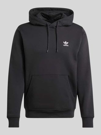 adidas Originals Regular Fit Hoodie aus Baumwoll-Mix mit Logo-Stitching in Black, Gr&ouml;&szlig;e S