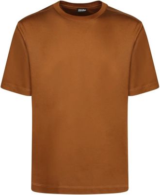 Ermenegildo Zegna Hombre, Camisetas, Marr&oacute;n, Talla: M