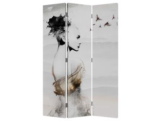 Schubiger M&ouml;bel Paravent Vertr&auml;umte Sch&ouml;nheiten Wendemotiv