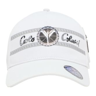 Carlo Colucci Basecap met metalen logo-opdruk - unisex - Petten - Beige - ONE Size - Polyester - Accessoires