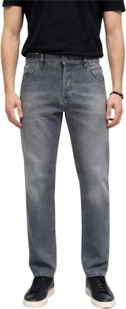 Pantaloni Torino Straight Jeans - Heren - Regular Fit Jeans - Grijs - W31 - Denim - Jeans