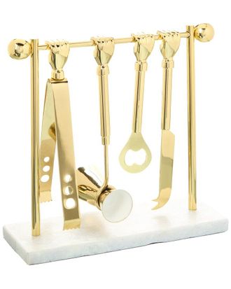 Jonathan Adler Barbell Barware Set