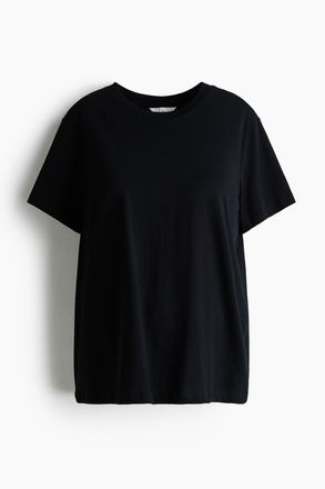 H&M MAMA Baumwoll-T-Shirt - Schwarz