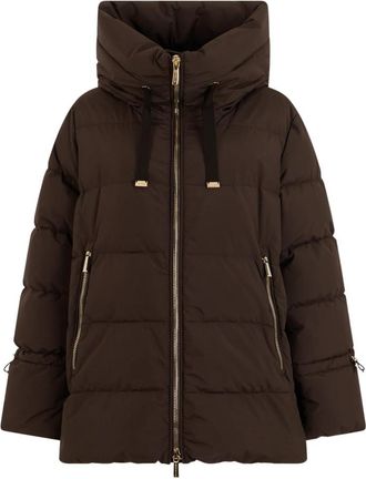 Moorer Gewatteerde jas - Dames - Winterjassen - Bruin - L - Polyester - Jassen