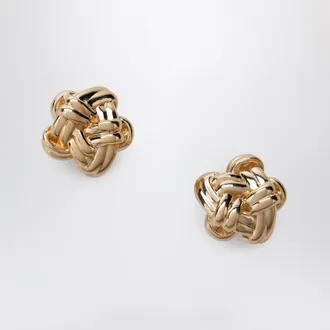 Bottega Veneta Orecchini Knot in argento sterling bagnato in oro 18kt