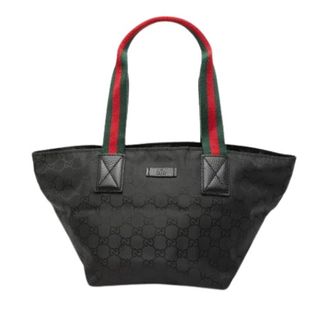 Gucci Pre-owned Nylon Tote - Dames - Vintage Shopper - Zwart - ONE Size - Nylon - Vintage