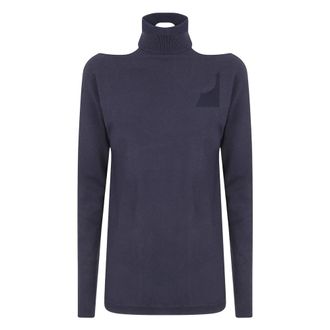 Semicouture Blanche Turtleneck Trui - Dames - Truien - Zwart - Maat: S