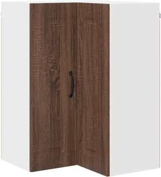 vidaXL Kitchen Wall Cabinet Brown Oak 57 x 57 x 80 cm Engineered Wood vidaXL