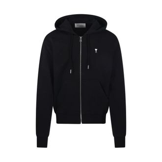 Ami ADC Full Zip Hoodie Sweatshirt - Heren - Vesten met rits - Zwart - L - Hoodies & sweatvesten