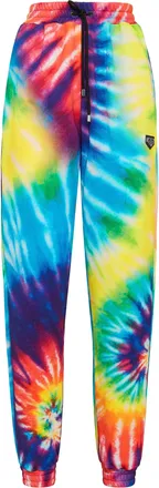 Philipp Plein Jogging Trousers Tie Dye Crystal Chain