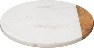 Secret de Gourmet Placa Giratoria Geom&eacute;trica De M&aacute;rmol Blanco - Sg Secret De Gourmet
