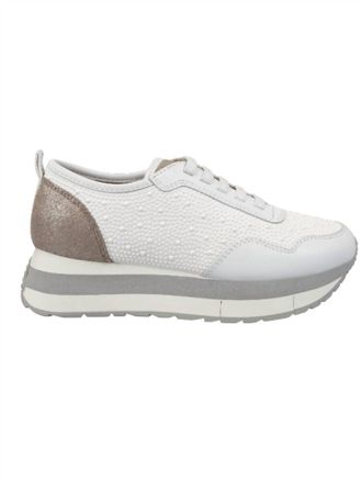 Naked Feet Womens Kinetic Platform Sneakers In Pearl White