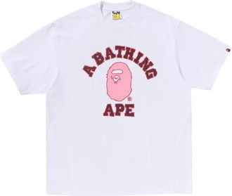 A Bathing Ape T-shirt con logo - Bianco