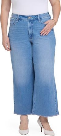 NYDJ Brodi High Waist Crochet Trim Jeans in Vista Lakes at Nordstrom, Size 16W