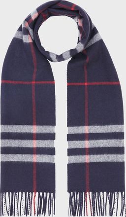 Burberry Mens Giant Check Cashmere Scarf