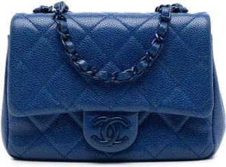 Chanel Pre-owned Incognito Crossbody Bag - Dames - Vintage Schoudertas - Blauw - ONE Size - Leer - Vintage