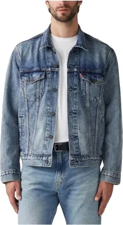 Levi's Jassen, Heren, Blauw, S, Katoen, Jassen