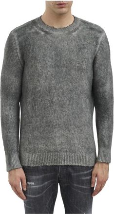 Avant Toi Truien & Vesten, Heren, Grijs, S, Katoen, Katoenen Crewneck Sweater