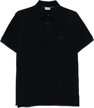 Etro logo-embroidered polo shirt - Blue