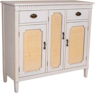 Wanderlust Deco Aparador de madera blanco 95x36x88