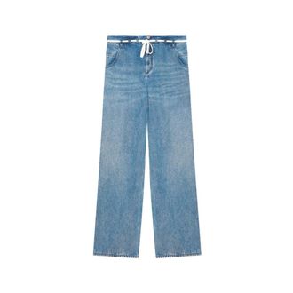 Isabel Marant Isabel Marant, Straight Trousers, female, Blue, Size: XS Light Blue Jordy Pants