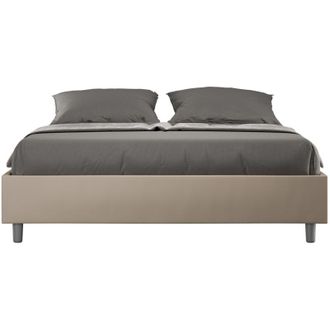 ITYhome Sommier Cama Doble Contenedor 160x190 Azelia M Color: Beige - Versi&oacute;n: Con Caja De Almacenaje
