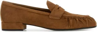 Prada Brown Suede Loafers