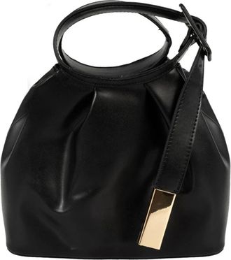 Silvian Heach Borsa con Manico Superiore Arricciata - - Bags - Donna - Nero - ONE SIZE