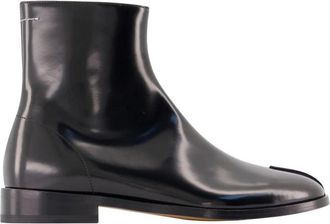 Maison Margiela Leren Enkellaarzen - Heren - Enkellaarsjes - Zwart - 39 EU - Leer - Schoenen