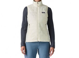 Patagonia Womens Nano Puff Vest In Birch White