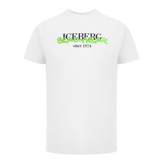 Iceberg Beachwear Logo Wit T-shirt