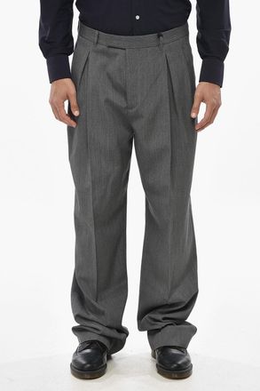 Dior Pantaloni a Doppia Pince in Lana Vergine Dior