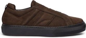 Fabi Donkerbruine Instap Sneakers - Heren - Sneakers - Bruin - 42 EU - Schoenen