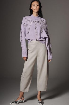 Maeve Sparkle Crop Barrel Pant