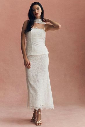 Mare Mare Top and Maxi Skirt Lace Set