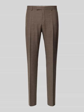 HUGO BOSS Slim Fit Anzughose aus Schurwoll-Seide-Leinen-Mix Modell H-GENIUS-B1-262 in Mittelbraun, Gr&ouml;&szlig;e 102
