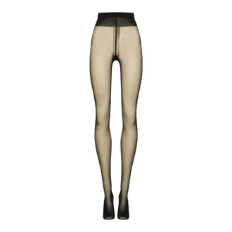 Wolford Ondergoed, Dames, Zwart, L, Katoen, Individual 10 Naad Tights