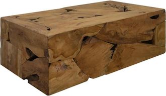 vidaXL Vidaxl - Mesa De Centro De Teca Genuina Marr&oacute;n 90x50x30 Cm