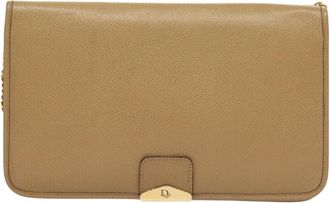 Dior Beige Leather Shoulder Bag (Pre-Owned)