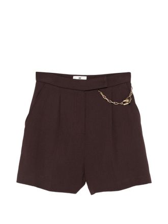 Elisabetta Franchi Womens Shorts Brown