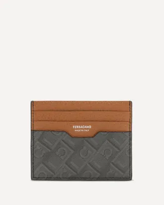 Ferragamo Monogram leather Cardholder Male UNI