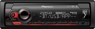 Pioneer Authentic Jeans Radio De Coche 1 Din Pioneer Mvh-s420dab Dab+ Bluetooth Manos Libres Mosfet 4x50w